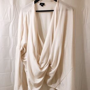 Cream Wrap Cardigan